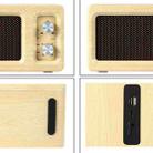 D60 Subwoofer Wooden Bluetooth 4.2 Speaker, Support TF Card & 3.5mm AUX & U Disk Play(Yellow) - 5