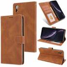 For iPhone XR Fantasy Classic Skin-feel Calfskin Texture Magnetic Buckle Horizontal Flip PU Leather Case with Holder & Card Slot & Wallet(Brown) - 1
