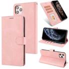 For iPhone 12 / 12 Pro Fantasy Classic Skin-feel Calfskin Texture Magnetic Buckle Horizontal Flip PU Leather Case with Holder & Card Slot & Wallet(Rose Gold) - 1