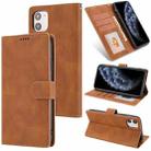 For iPhone 11 Pro Fantasy Classic Skin-feel Calfskin Texture Magnetic Buckle Horizontal Flip PU Leather Case with Holder & Card Slot & Wallet (Brown) - 1