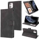 For iPhone 11 Pro Max Fantasy Classic Skin-feel Calfskin Texture Magnetic Buckle Horizontal Flip PU Leather Case with Holder & Card Slot & Wallet (Black) - 1