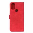 For OnePlus Nord N100 KHAZNEH Retro Texture PU + TPU Horizontal Flip Leather Case with Holder & Card Slots & Wallet(Red) - 3