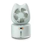 BD-MM1 Cat Shape Household Desktop Rechargeable Spray Humidifier Fan (Green) - 1