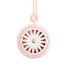 BD-F27 Three-speed Daisy Hanging Neck Fan (Pink) - 1