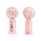 2 in 1 Portable Handheld Small Fan 10000mAh Fast Charge Power Bank (Pink) - 1