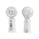 2 in 1 Portable Handheld Small Fan 10000mAh Fast Charge Power Bank (White) - 1