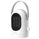 600W Winter Mini Electric Warmer Fan Heater Shaking Head Desktop Household Radiator Energy Saving, UK Plug (White) - 1