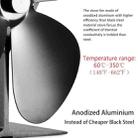 YL-105 4-Blade Aluminum Heat Powered Fireplace Stove Fan(Black) - 6