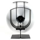 YL401 3-Blade High Temperature Metal Heat Powered Fireplace Stove Fan (Black) - 4