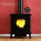 YL602 5-Blade High Temperature Metal Heat Powered Fireplace Stove Fan (Black) - 10