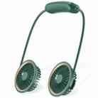 WS36 4.5W 1800mAh Angle Adjustable Three-speed Silent Hanging Neck Fan Multi-function Handheld and Desktop Small Fan (Green) - 1