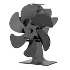 6-Blade Thermal Power Stove Fans Fireplace Fans (Black) - 3