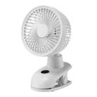 D601Y Portable USB Clip-on Oscillating Small Fan (White) - 1