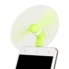 Fashion Micro USB Port Mini Fan with Two Leaves, For Android Mobile Phone with OTG Function & Micro USB Port(Green) - 1