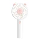 MF003 USB Bear Handheld Portable Fan (White) - 1