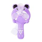 Hand Pressed Handheld Cartoon Children Small Fan(Purple) - 1