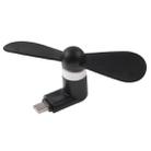 Fashion USB 3.1 Type-C Port Mini Fan with Two Leaves, For Mobile Phones with OTG Function(Black) - 2