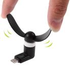 Fashion USB 3.1 Type-C Port Mini Fan with Two Leaves, For Mobile Phones with OTG Function(Black) - 4