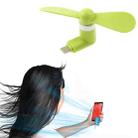 Fashion USB 3.1 Type-C Port Mini Fan with Two Leaves, For Mobile Phone with OTG Function(Orange) - 7