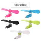 Fashion USB 3.1 Type-C Port Mini Fan with Two Leaves, For Mobile Phone with OTG Function(Orange) - 8