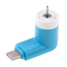 Fashion USB 3.1 Type-C Port Mini Fan with Two Leaves, For Mobile Phone with OTG Function(Blue) - 3