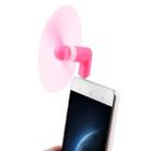 Fashion USB 3.1 Type-C Port Mini Fan with Two Leaves, For Mobile Phone with OTG Function & USB 3.1 Type-C Port(Magenta) - 1