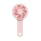 HTL-06 1-3W USB Interface 3-speed Control Rechargeable Portable Ultra-thin Handheld Fan with Lanyard(Pink) - 1