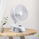 F601 Multifunctional Clip-on Electric Fan with LED Display (White) - 1