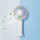 Benks F22 Handheld Portable Pocket Fan with Base (White) - 1