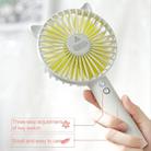 N10 Multi-function Handheld Desktop Holder Electric Fan, with 3 Speed Control (White) - 5