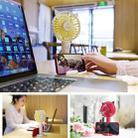 N10 Multi-function Handheld Desktop Holder Electric Fan, with 3 Speed Control (White) - 11