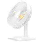 N11 Adjustable USB Charging Mute Desktop Electric Fan, with 3 Speed Control (White) - 2