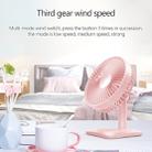 N11 Adjustable USB Charging Mute Desktop Electric Fan, with 3 Speed Control (White) - 4