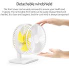 N11 Adjustable USB Charging Mute Desktop Electric Fan, with 3 Speed Control (White) - 10