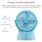 S1 Multi-function Portable USB Charging Mute Desktop Electric Fan Table Lamp, with 3 Speed Control (Pink) - 5