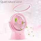 S1 Multi-function Portable USB Charging Mute Desktop Electric Fan Table Lamp, with 3 Speed Control (Pink) - 6