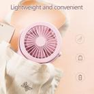 S1 Multi-function Portable USB Charging Mute Desktop Electric Fan Table Lamp, with 3 Speed Control (Pink) - 7