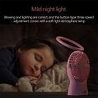 S1 Multi-function Portable USB Charging Mute Desktop Electric Fan Table Lamp, with 3 Speed Control (Pink) - 11