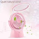 S1 Multi-function Portable USB Charging Mute Desktop Electric Fan Table Lamp, with 3 Speed Control (Purple) - 6