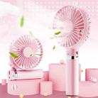 S2 Portable Foldable Handheld Electric Fan, with 3 Speed Control & Night Light (Pink) - 1
