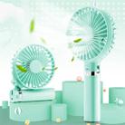 S2 Portable Foldable Handheld Electric Fan, with 3 Speed Control & Night Light (Mint Green) - 1