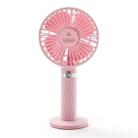 S8 Portable Mute Handheld Desktop Electric Fan, with 3 Speed Control (Pink) - 2