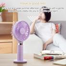 S8 Portable Mute Handheld Desktop Electric Fan, with 3 Speed Control (Pink) - 3
