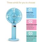 S8 Portable Mute Handheld Desktop Electric Fan, with 3 Speed Control (Pink) - 7