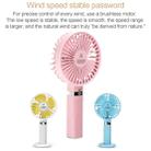 S8 Portable Mute Handheld Desktop Electric Fan, with 3 Speed Control (Pink) - 8