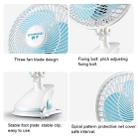 220V Portable Household Dormitory Mute Clip Base Mini Electric Fan, Remote Control Timing Version, Length: 3.5m - 3