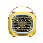 WK WT-F19 Little Monster Water Cooling Fan Desktop Fan(Yellow) - 1