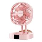 WK WT-F23 Multi-function Portable Foldable Desktop Electric Fan (Pink) - 1