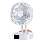 WK WT-F23 Multi-function Portable Foldable Desktop Electric Fan (White) - 1