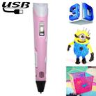 Hand-held 3D Printing Pen, USB Plug(Pink) - 1